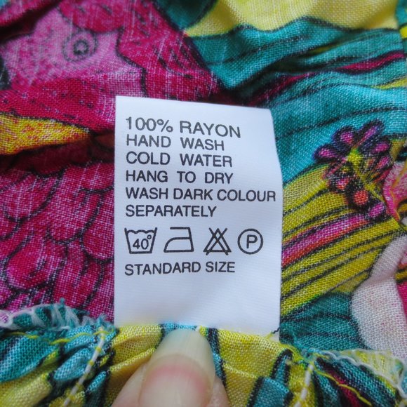 New Touch of Hawaii Yellow Tropical Beach Lounge Halter Top Wrap Pants Set OSM - Picture 9 of 10